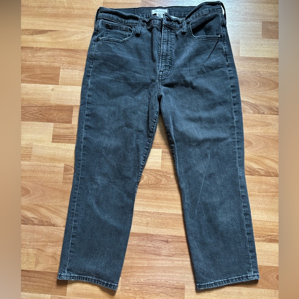 Madewell Black Perfect Vintage Crop Jeans